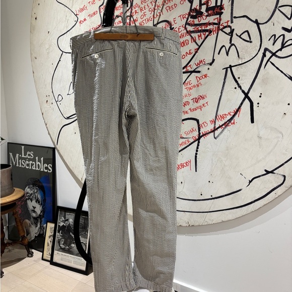 Vintage 90s Ralph Lauren Polo Seersucker  Trouser Pants - Picture 3 of 7